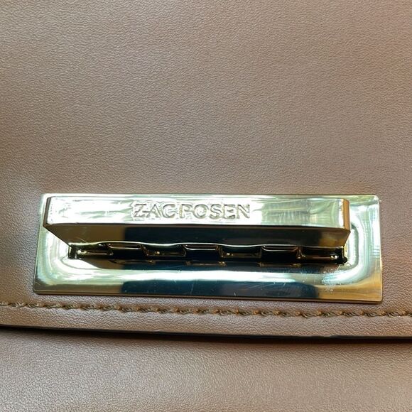 ZAC Zac Posen
Eartha Mini Chain Leather Brown Shoulder Bag / Pristine - Picture 5 of 10